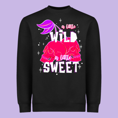 A Little Wild A Little Sweet Heavyweight Sweatshirt Designed By Jahusdesignshop