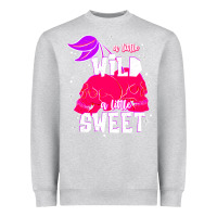 Heather Grey a little wild a little sweet Heavyweight Sweatshirt - JahusDesignShop