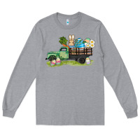 Heather Grey easter hunt i̇n truck Long Sleeve Tee - AdoDesignShop