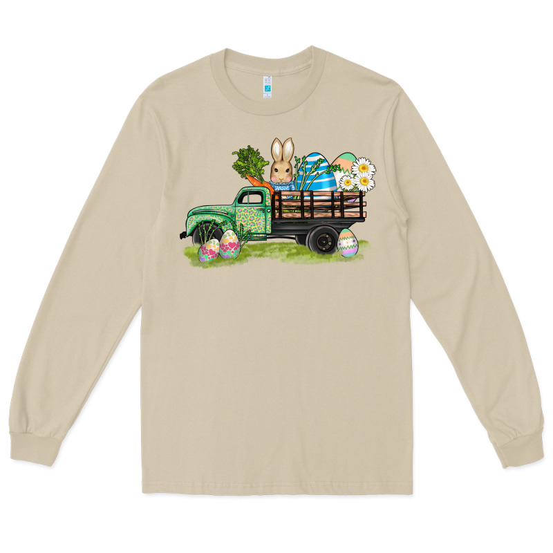 Easter Hunt İn Truck Long Sleeve Tee by AdoDesignShop | Teevron