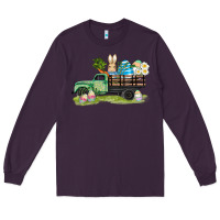 Plum easter hunt i̇n truck Long Sleeve Tee - AdoDesignShop