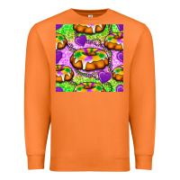 Carrot Mardi Gras king cake seamless pattern Premium Sweatshirt - BundleAndBundleShop