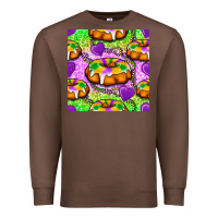 Chestnut Mardi Gras king cake seamless pattern Premium Sweatshirt - BundleAndBundleShop