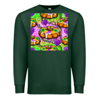 Sports Green Mardi Gras king cake seamless pattern Premium Sweatshirt - BundleAndBundleShop