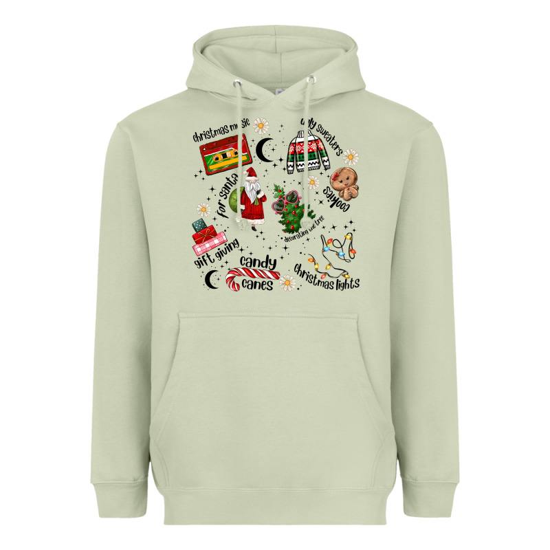 Merry Christmas Heavyweight Hoodie by MaliasSmallBusiness | Teevron
