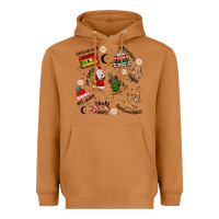 Meerkat Merry Christmas Heavyweight Hoodie - MaliasSmallBusiness