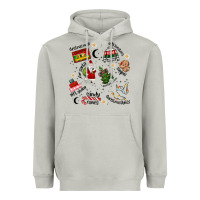 Moon Dust Merry Christmas Heavyweight Hoodie - MaliasSmallBusiness