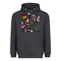 Smoke Merry Christmas Heavyweight Hoodie - MaliasSmallBusiness