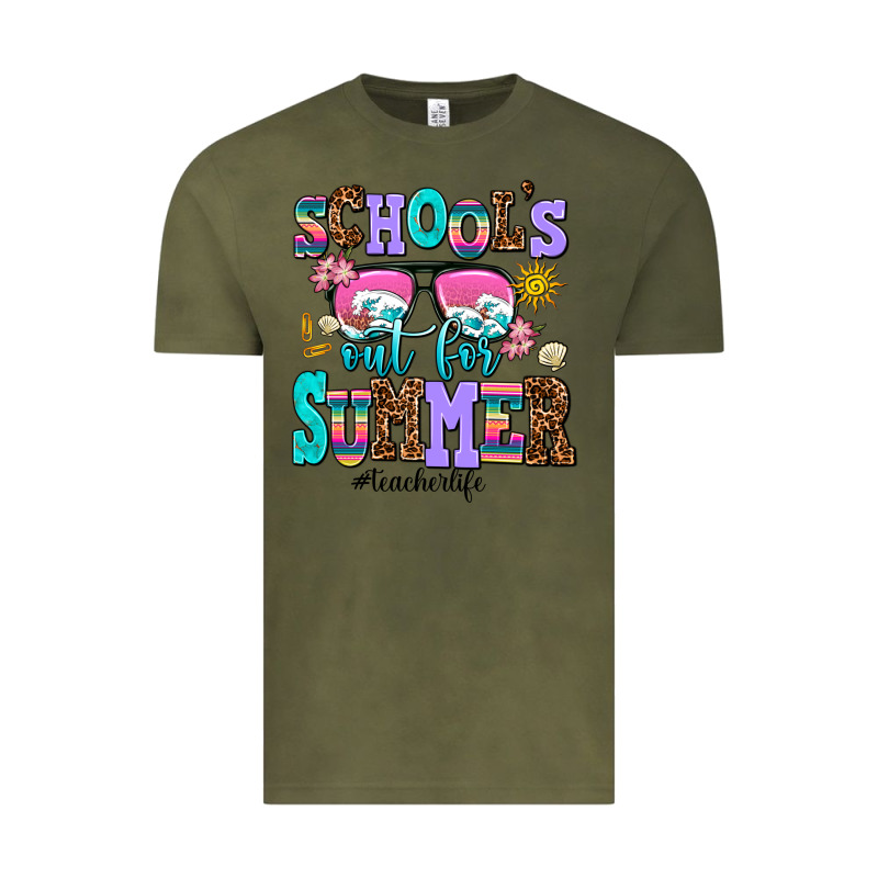 School's Out For Summer Teacherlife Vintage Tee by AdoDesignShop | Teevron