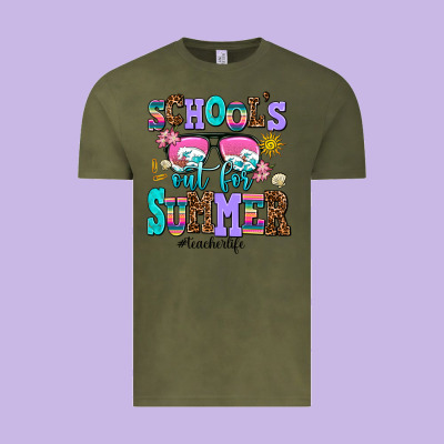 School's Out For Summer Teacherlife Vintage Tee Designed By Adodesignshop
