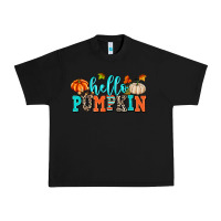 Black hello pumpkin Urban Heavy Tee - AdoDesignShop
