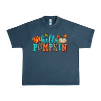 Midnight Navy hello pumpkin Urban Heavy Tee - AdoDesignShop