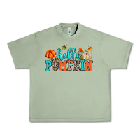 Oil Green hello pumpkin Urban Heavy Tee - AdoDesignShop