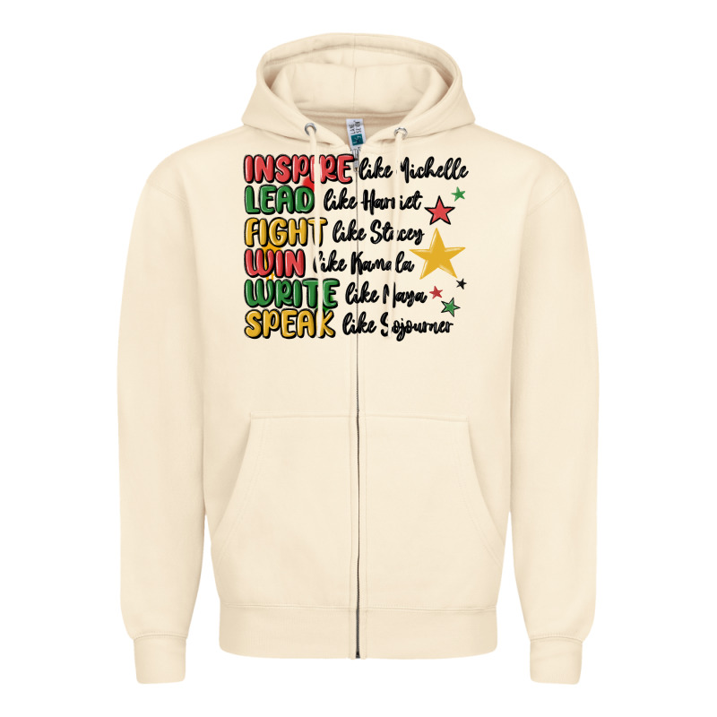 Black History Malia Zipper Hoodie by MaliasSmallBusiness | Teevron