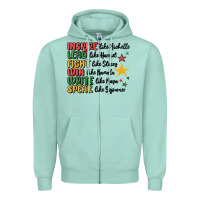 Seafoam black history malia Zipper Hoodie - MaliasSmallBusiness
