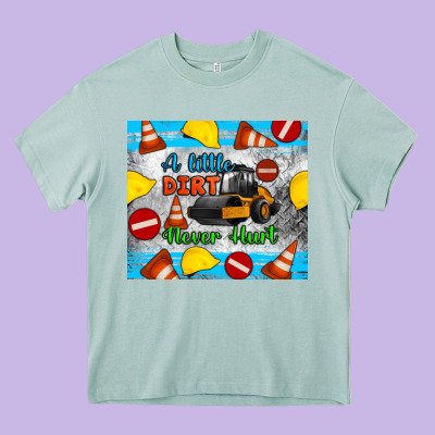 A Little Dirt Never Hurt Steam Roller Tumbler Heavy Core Tee Designed By Artiststas