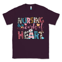 Plum nursing is a work of heart Classic Tee - BundleAndBundleShop
