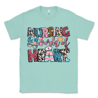 Seafoam nursing is a work of heart Classic Tee - BundleAndBundleShop