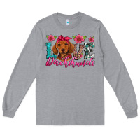 Heather Grey love dachshunds Long Sleeve Tee - Artiststas