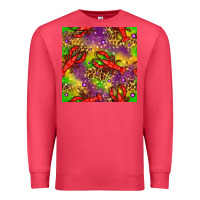 Cardinal Mardi Gras Lobster Seamless Pattern Premium Sweatshirt - BundleAndBundleShop