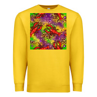 Lemon Mardi Gras Lobster Seamless Pattern Premium Sweatshirt - BundleAndBundleShop