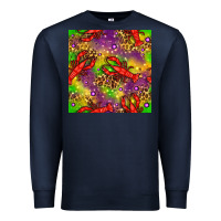 Navy Mardi Gras Lobster Seamless Pattern Premium Sweatshirt - BundleAndBundleShop