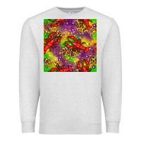 Oatmeal Heather Mardi Gras Lobster Seamless Pattern Premium Sweatshirt - BundleAndBundleShop