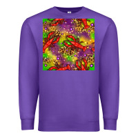 Purple Mardi Gras Lobster Seamless Pattern Premium Sweatshirt - BundleAndBundleShop
