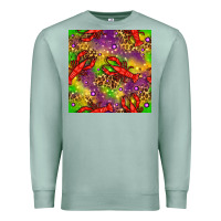 Seafoam Mardi Gras Lobster Seamless Pattern Premium Sweatshirt - BundleAndBundleShop