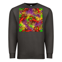 Smoke Mardi Gras Lobster Seamless Pattern Premium Sweatshirt - BundleAndBundleShop
