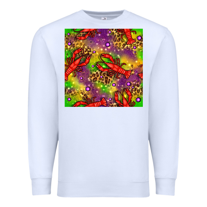 Mardi Gras Lobster Seamless Pattern Premium Sweatshirt by BundleAndBundleShop | Teevron