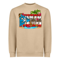Mushroom puerto rico and flowers with frog Heavyweight Sweatshirt - AdoDesignShop