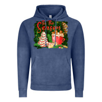 Vintage Denim tis the season Vintage Hoodie - FaDigitalArtStudio