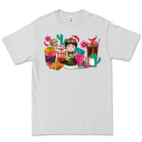 Dove Grey But first cafecito y chismecito Premium Tee - RanaPortraitStore