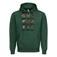 Sports Green god says i am hunting Zipper Hoodie - MaliasSmallBusiness