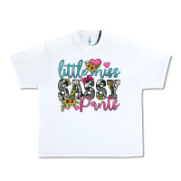 White little miss sassy pants Urban Heavy Tee - JahusDesignShop