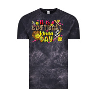 Cloud Black it is a softball kinda day Vintage Tee - JahusDesignShop
