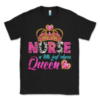 Black nurse a title just above queen Classic Tee - BundleAndBundleShop