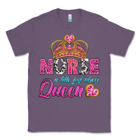 Lavender nurse a title just above queen Classic Tee - BundleAndBundleShop
