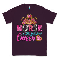 Plum nurse a title just above queen Classic Tee - BundleAndBundleShop