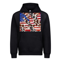 Black cowhide amerikan flag Urban Hoodie - TumblerDesignByShophia