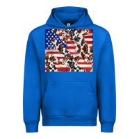 Cobalt cowhide amerikan flag Urban Hoodie - TumblerDesignByShophia