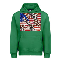 Emerald cowhide amerikan flag Urban Hoodie - TumblerDesignByShophia