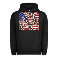 Cowhide Amerikan Flag Urban Hoodie | Teevron