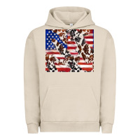 Pigment French Oak cowhide amerikan flag Urban Hoodie - TumblerDesignByShophia