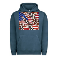 Pigment Midnight Navy cowhide amerikan flag Urban Hoodie - TumblerDesignByShophia