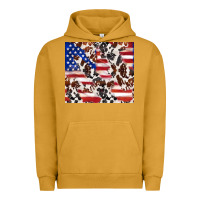 Pigment Peanut Butter cowhide amerikan flag Urban Hoodie - TumblerDesignByShophia