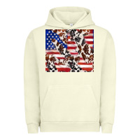 Pigment Pistachio cowhide amerikan flag Urban Hoodie - TumblerDesignByShophia