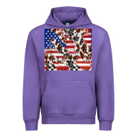 Tulip cowhide amerikan flag Urban Hoodie - TumblerDesignByShophia