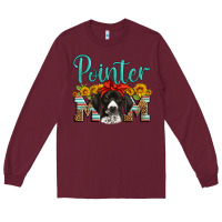 Burgundy german shorthaired pointer mom Long Sleeve Tee - Artiststas